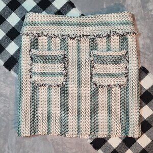 8 | Etcetera | Woven Fringe-Trim Mini Skirt